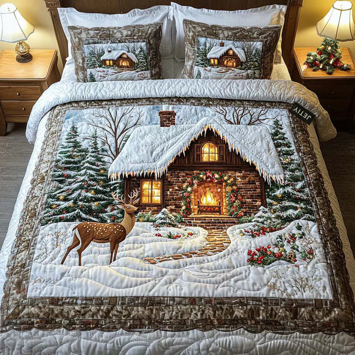 3-Piece Quilted Cover - Cozy Refuge by Louise London - product image 1