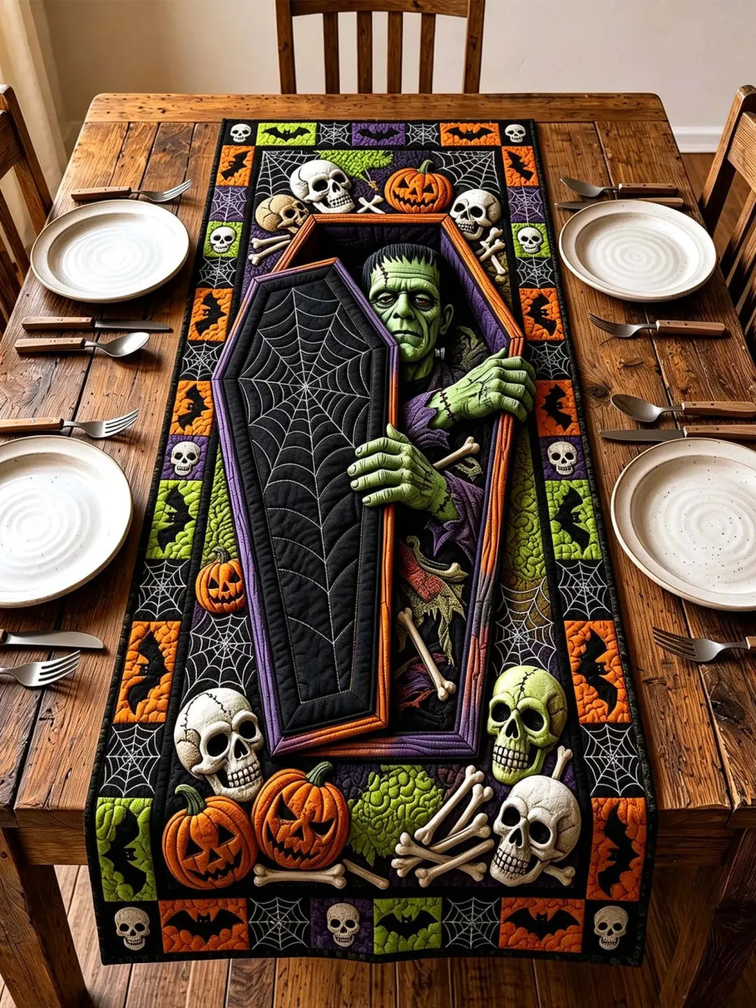Quilted Table Runner – Cosy Autumn Path