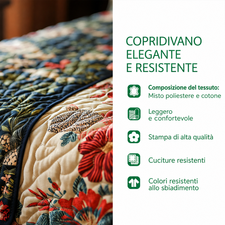 Quilted sofa cover with serene forest landscape NCU0NT10661