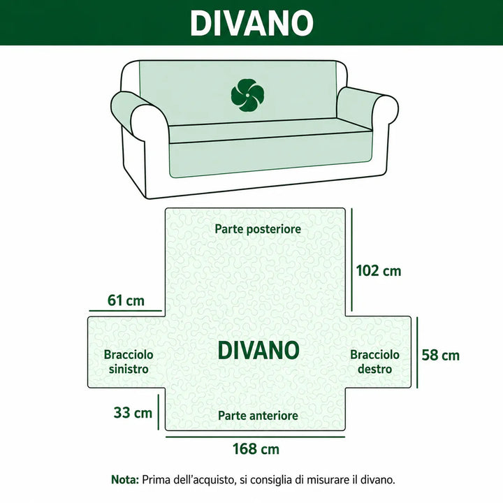 Quilted sofa cover with country paw NCU0NT11723