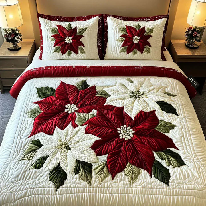 3-Piece Duvet Cover Set - Winter Christmas Stars by Louise London - product image 1