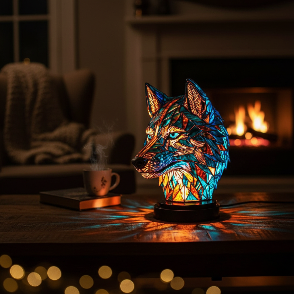 Charming Wolf Lamp