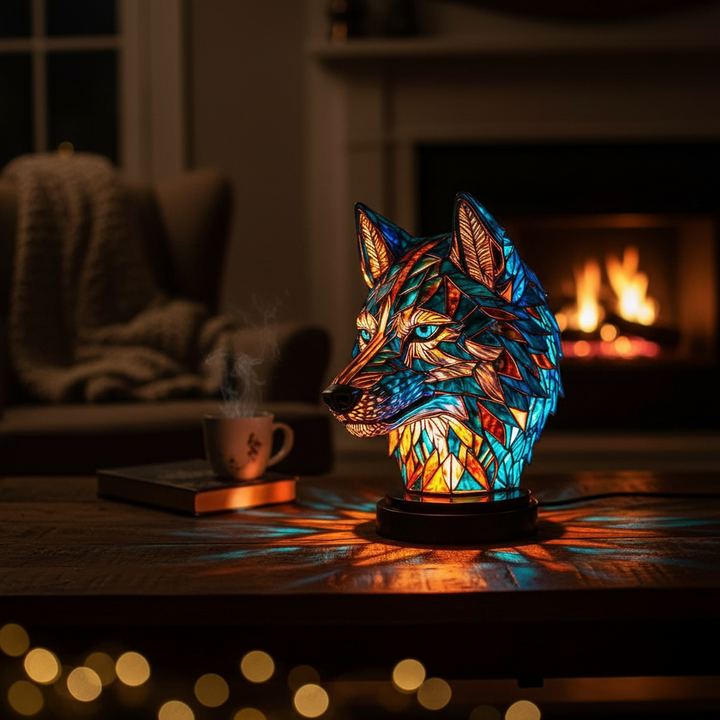 Charming Wolf Lamp