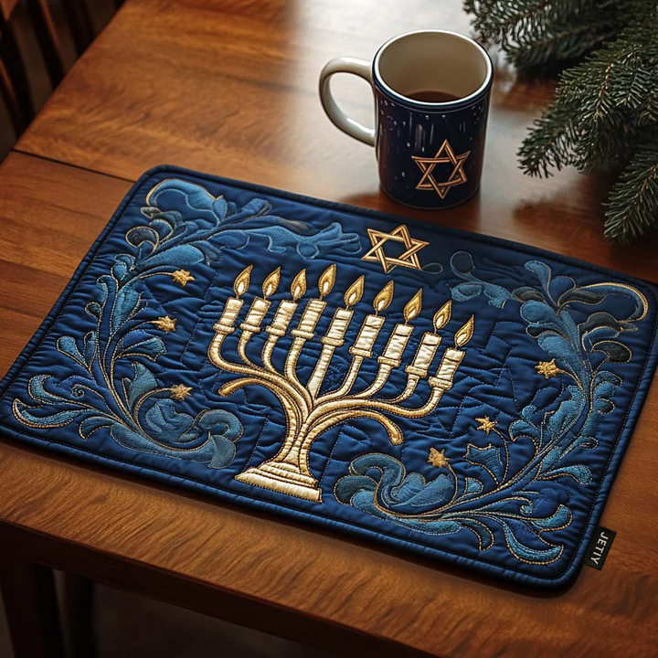 Starry Light Quilted Placemat by Louise London
