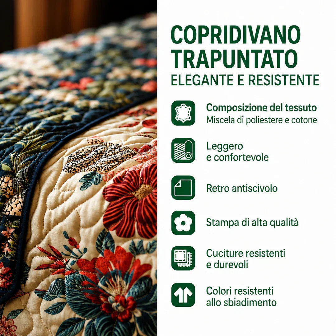 Quilted sofa cover with mountain landscape NCU0DV8536
