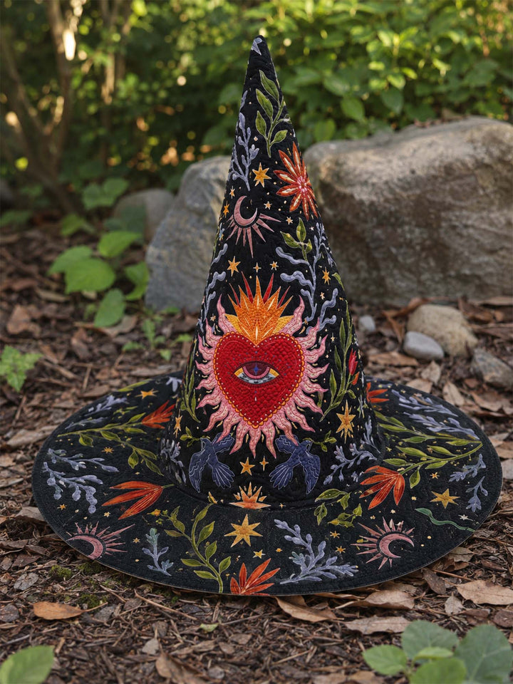 Handmade Quilted Witch Hat – Sacred Heart