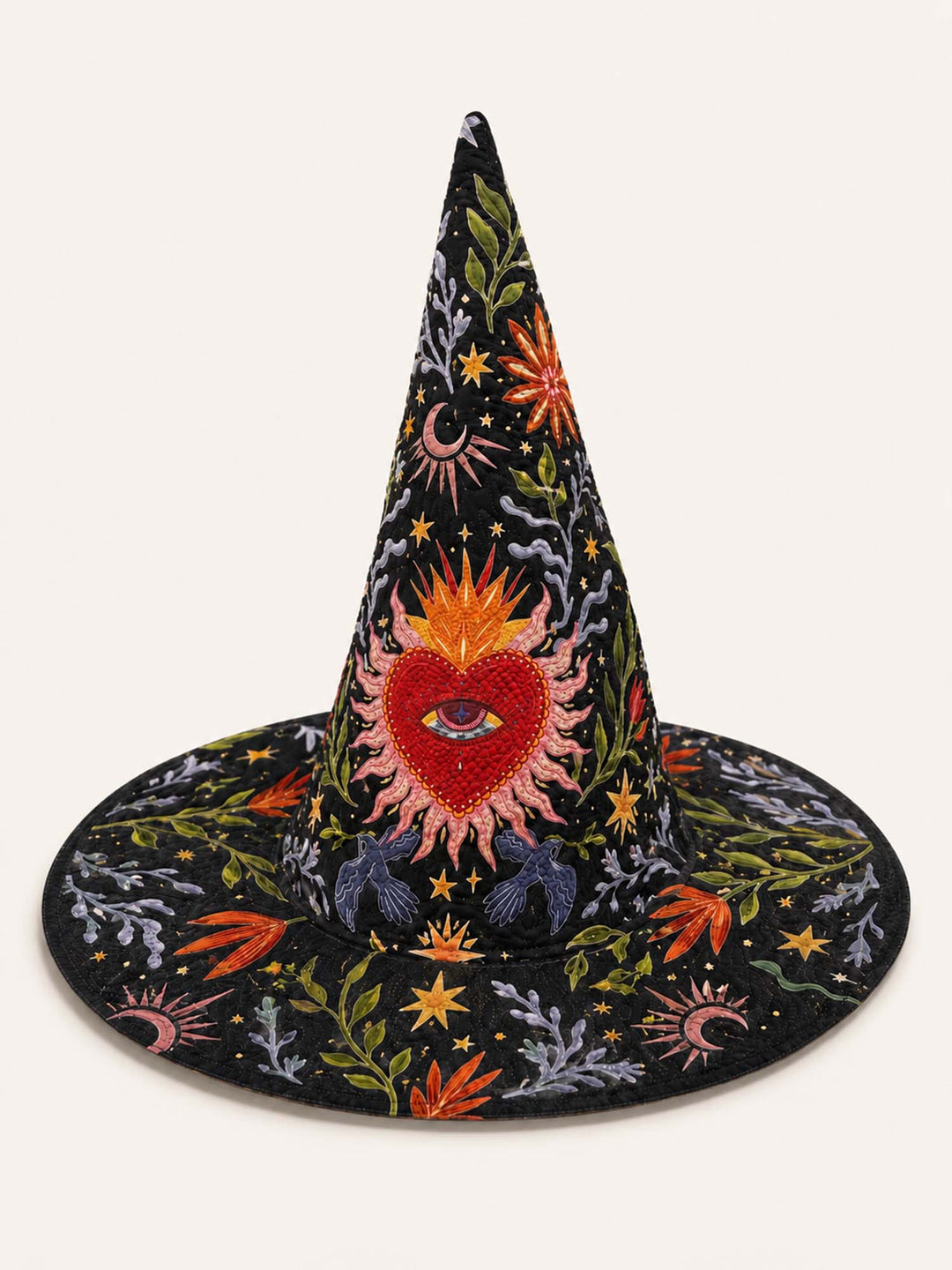 Handmade Quilted Witch Hat – Sacred Heart