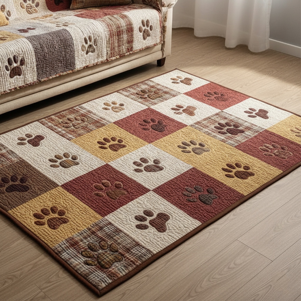 Adorable Paw Area Rug by Louise London