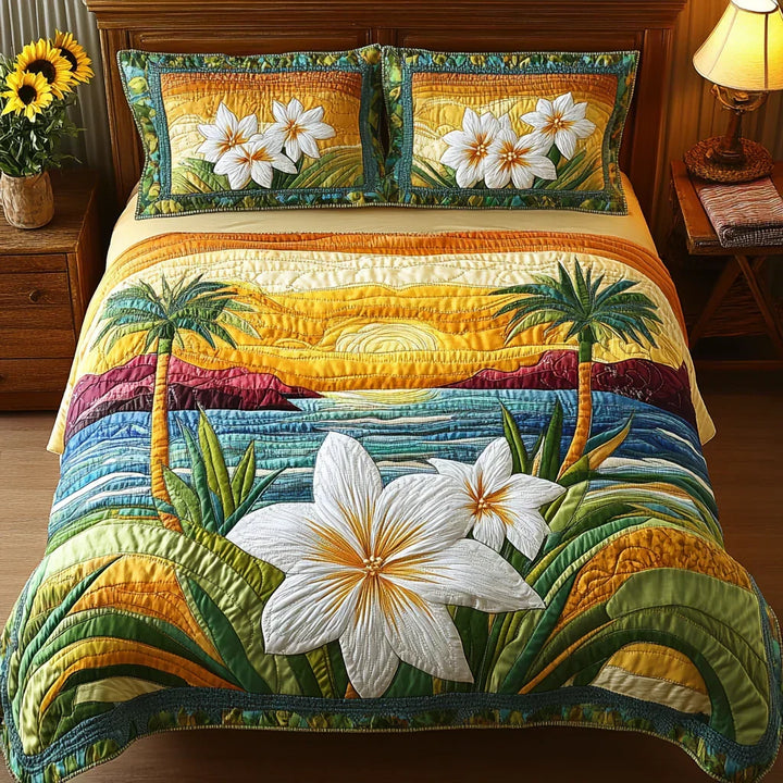 Quilted Bed Cover Set - Aloha Spirit by Louise London - product image 1