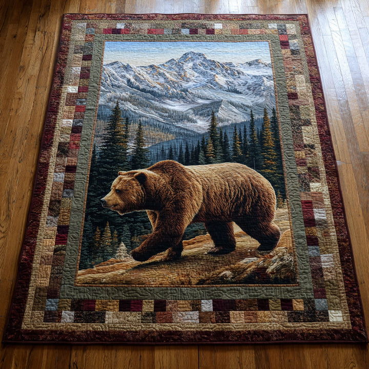 Alpine Spirit Bear Rug by Louise London