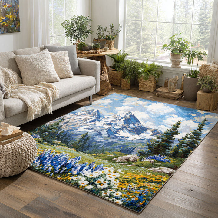 Alpine Bloom Area Rug by Louise London
