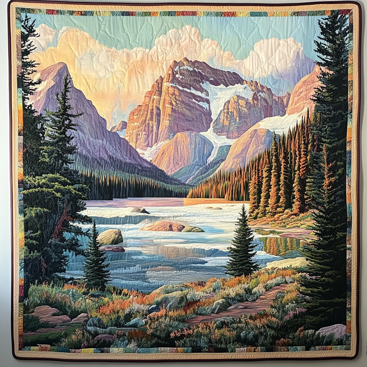 Artistic Tapestry of Alpine Nature by Louise London