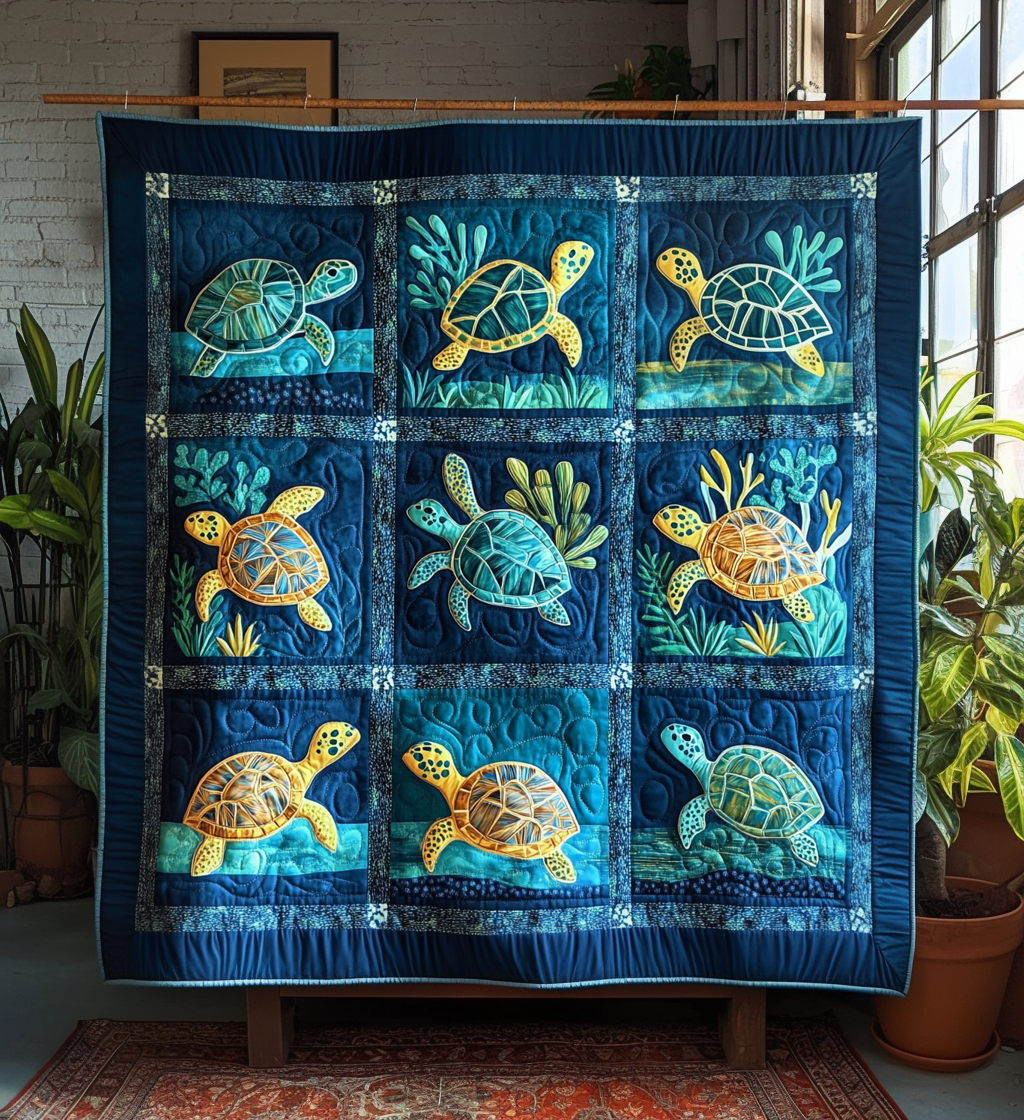 Dreamy Aquatic Artistic Tapestry by Louise London