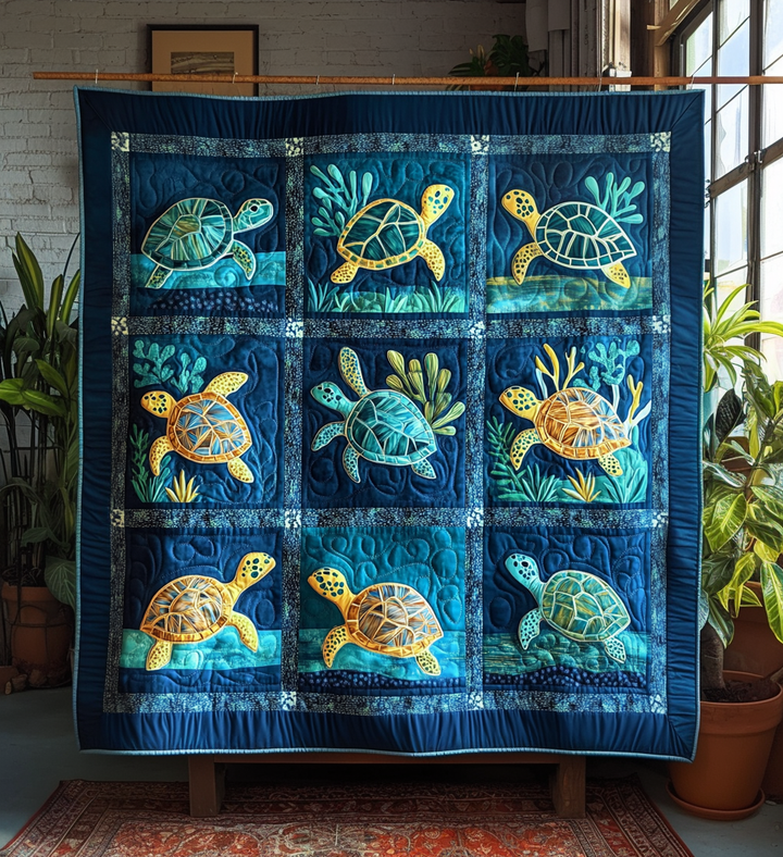 Dreamy Aquatic Artistic Tapestry by Louise London