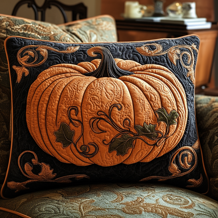 Quilted cushion cover with autumn pattern NCU0DV7195