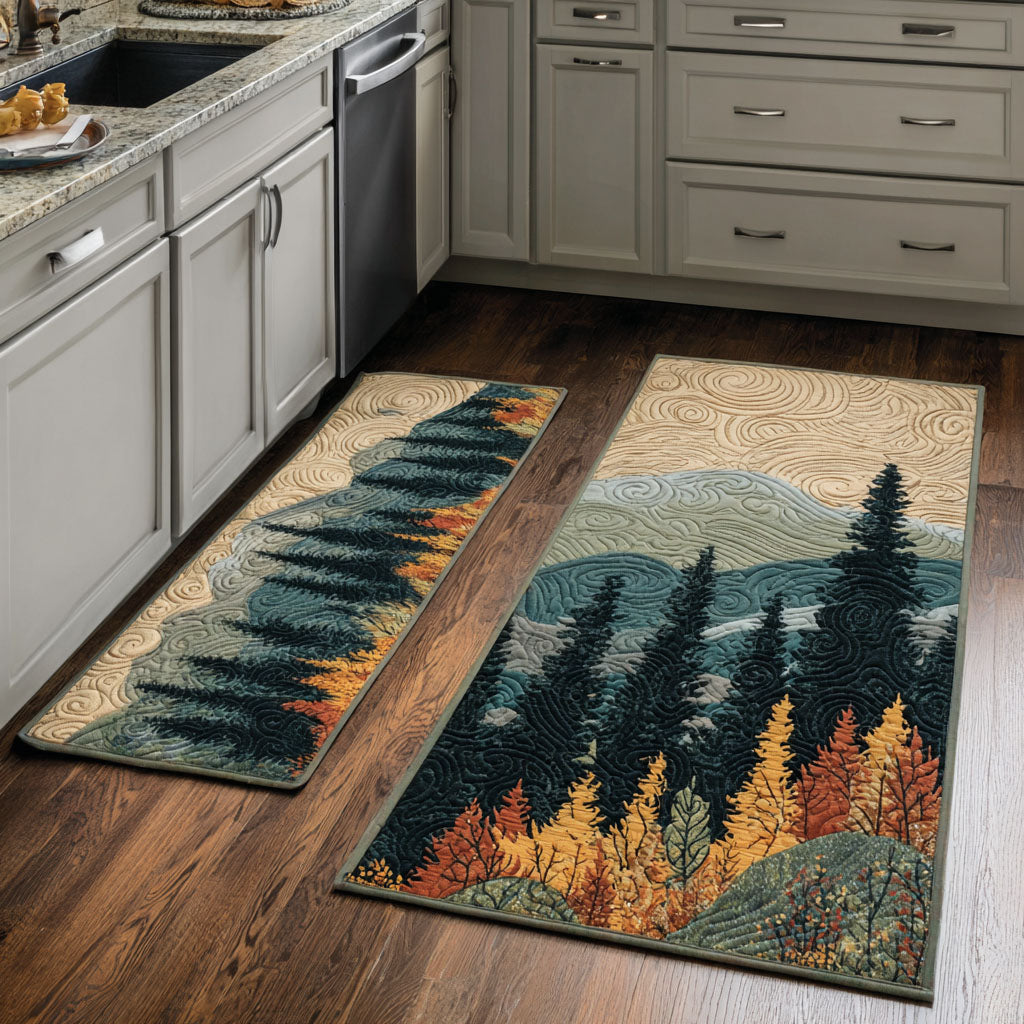 Autumn Kitchen Rug by Louise London