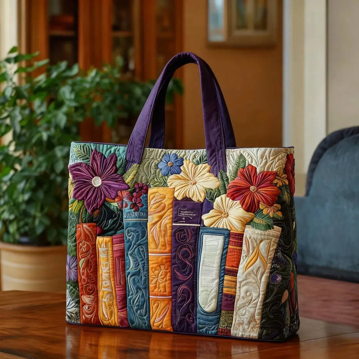 Quilted Everyday Shoulder Bag – Book Lovers
