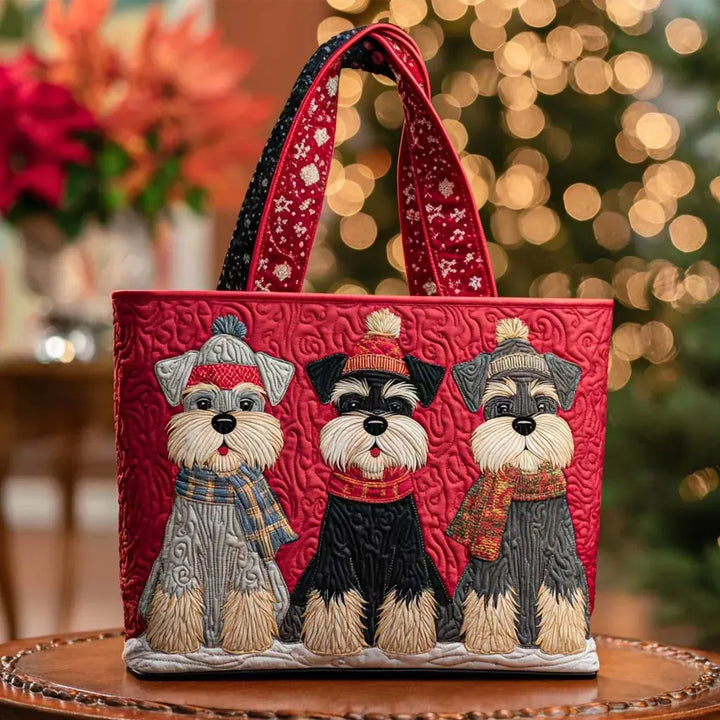Quilted Everyday Shoulder Bag – Three Schnauzers