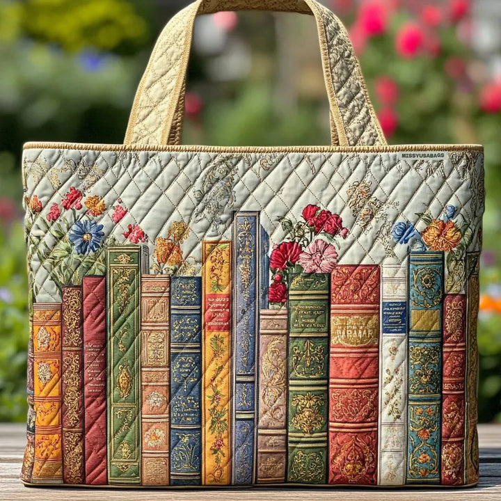 Quilted Tote Bag | Magiclibrary