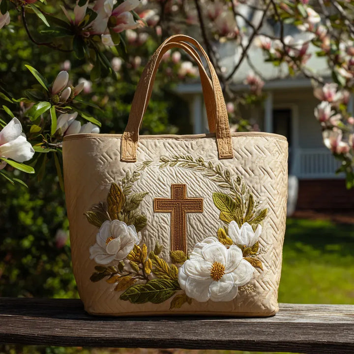 Quilted Tote Bag | Cross