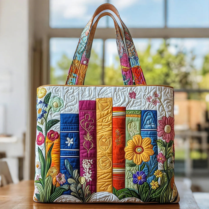 Quilted Tote Bag | Floralibrary