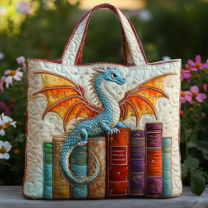 Quilted Tote Bag | Bookdragon
