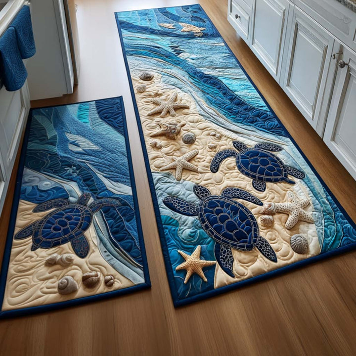 Non-slip kitchen rug with beach atmosphere NCU0NT11121