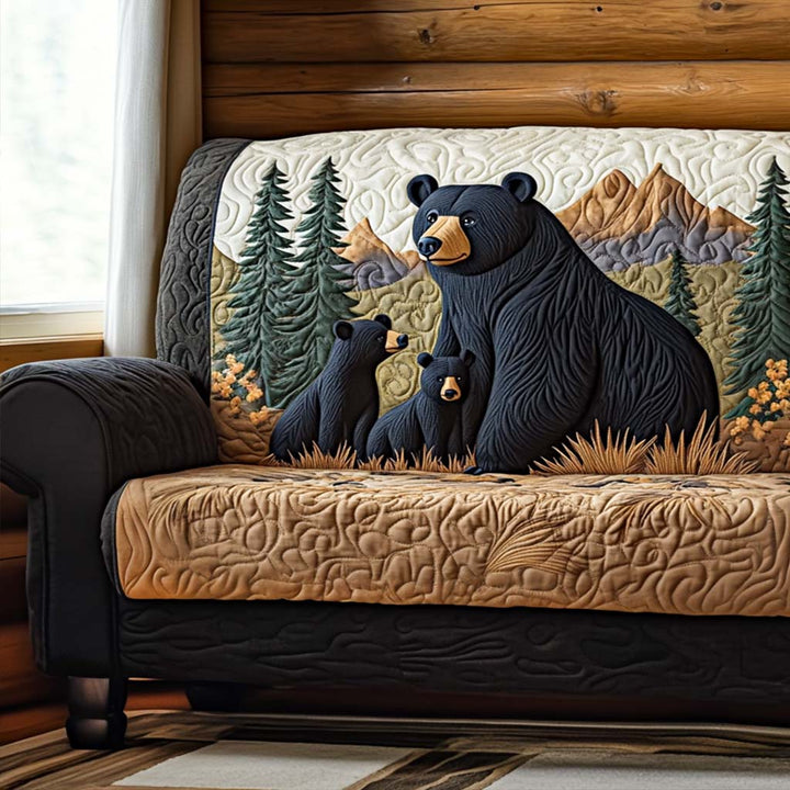 Quilted sofa cover with bear in the shelter NCU0NT10657