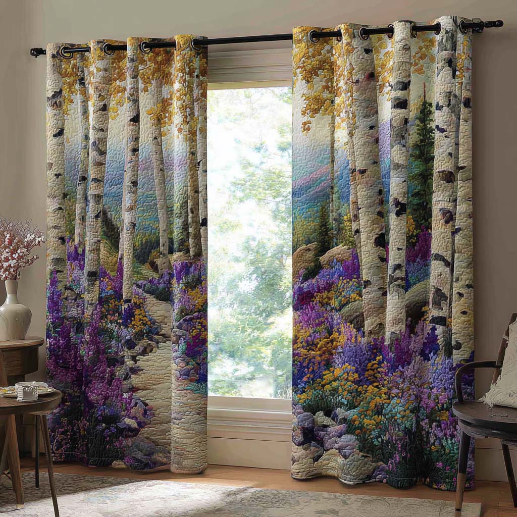 Quilted Curtains Birch Meadow – Louise London product image 1