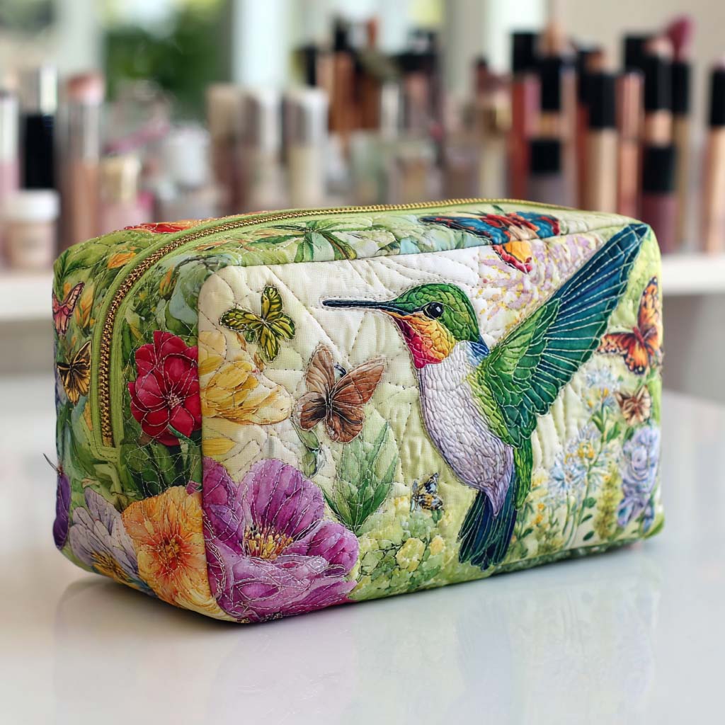 Bloom Dance quilted makeup bag – Louise London