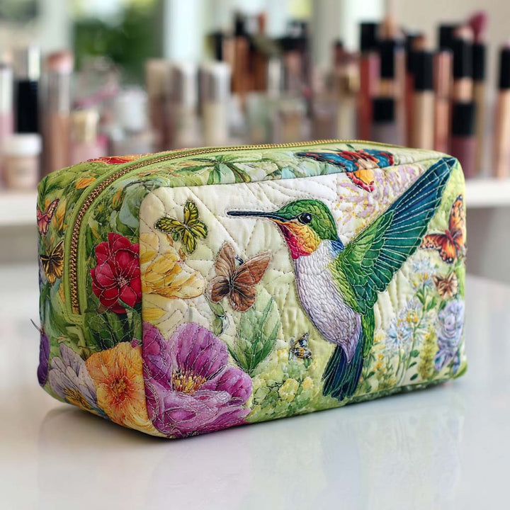 Bloom Dance quilted makeup bag – Louise London