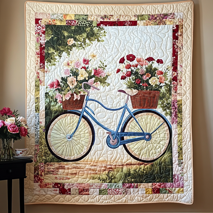 Artistic Rug with Flower Wheels by Louise London