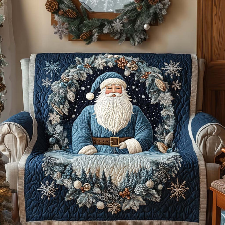Navy Blue Quilted Sofa Cover – Louise London