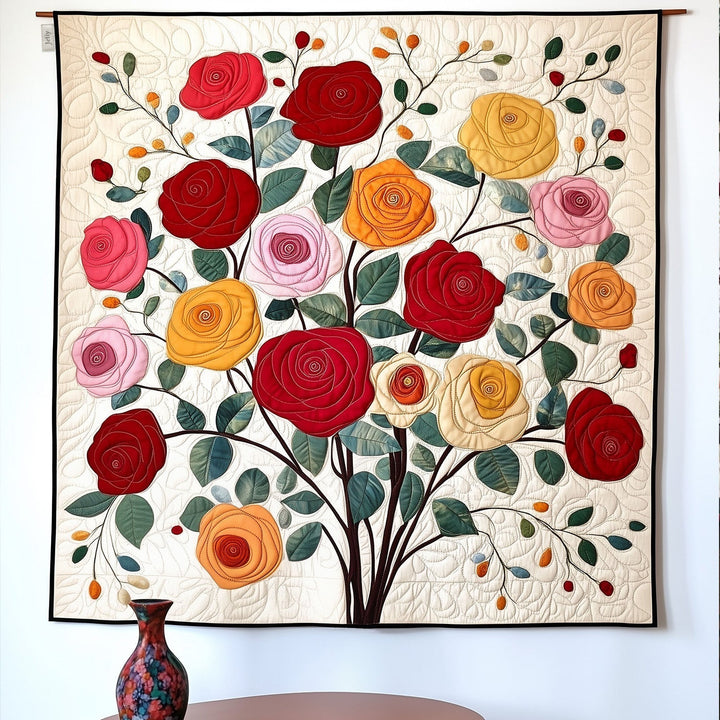 Bouquet of Roses Art Hanging Quilt NCU0PT815