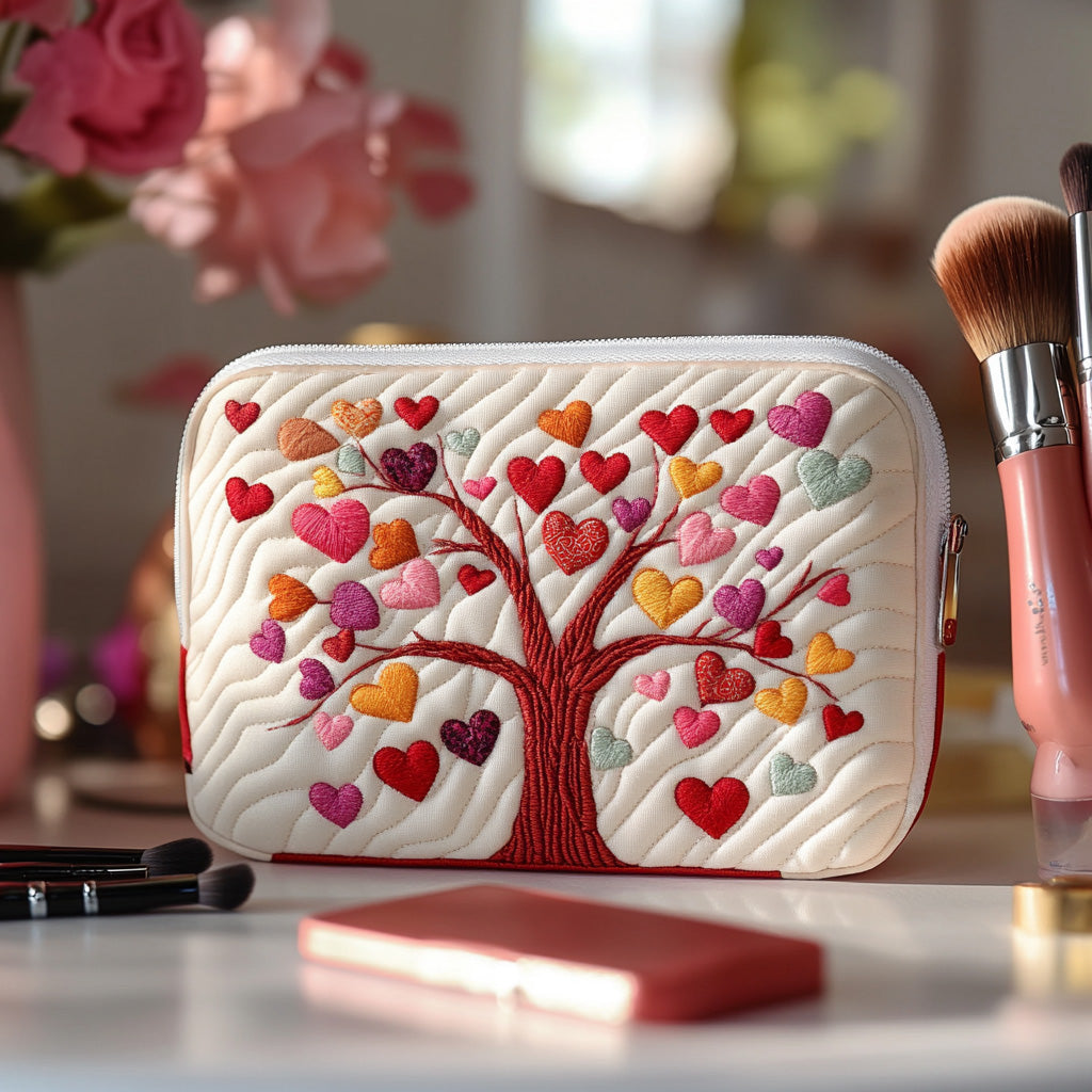 Branch of Eternity quilted makeup bag – Louise London