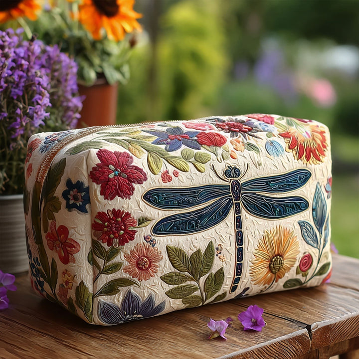 Buzzy Buddy quilted makeup bag – Louise London