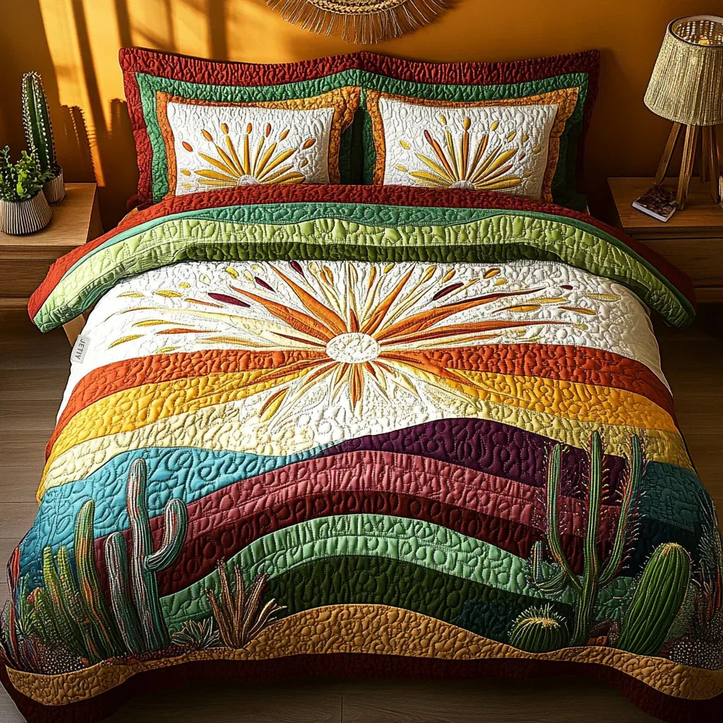 3-Piece Sofa Set - Sunset Over the Cacti by Louise London - product image 1