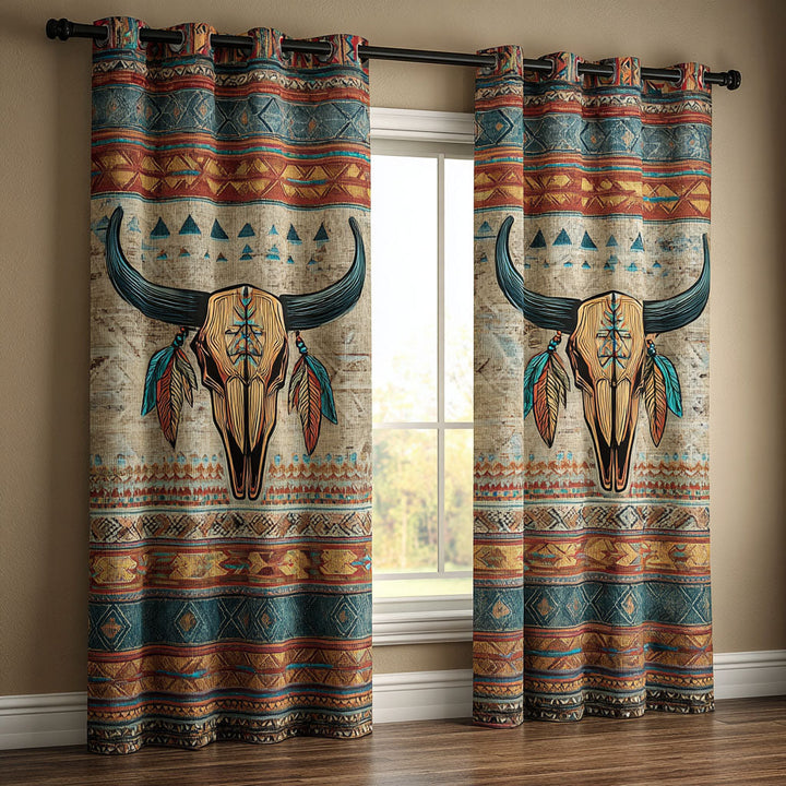 Canyon Light Quilted Curtains – Louise London product image 1
