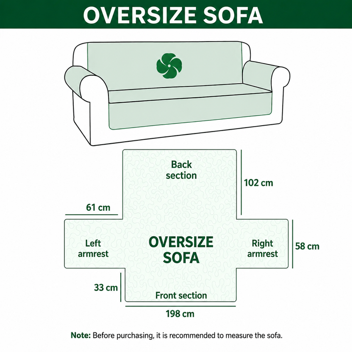 Quilted sofa cover with classic diamond pattern – Louise London product information