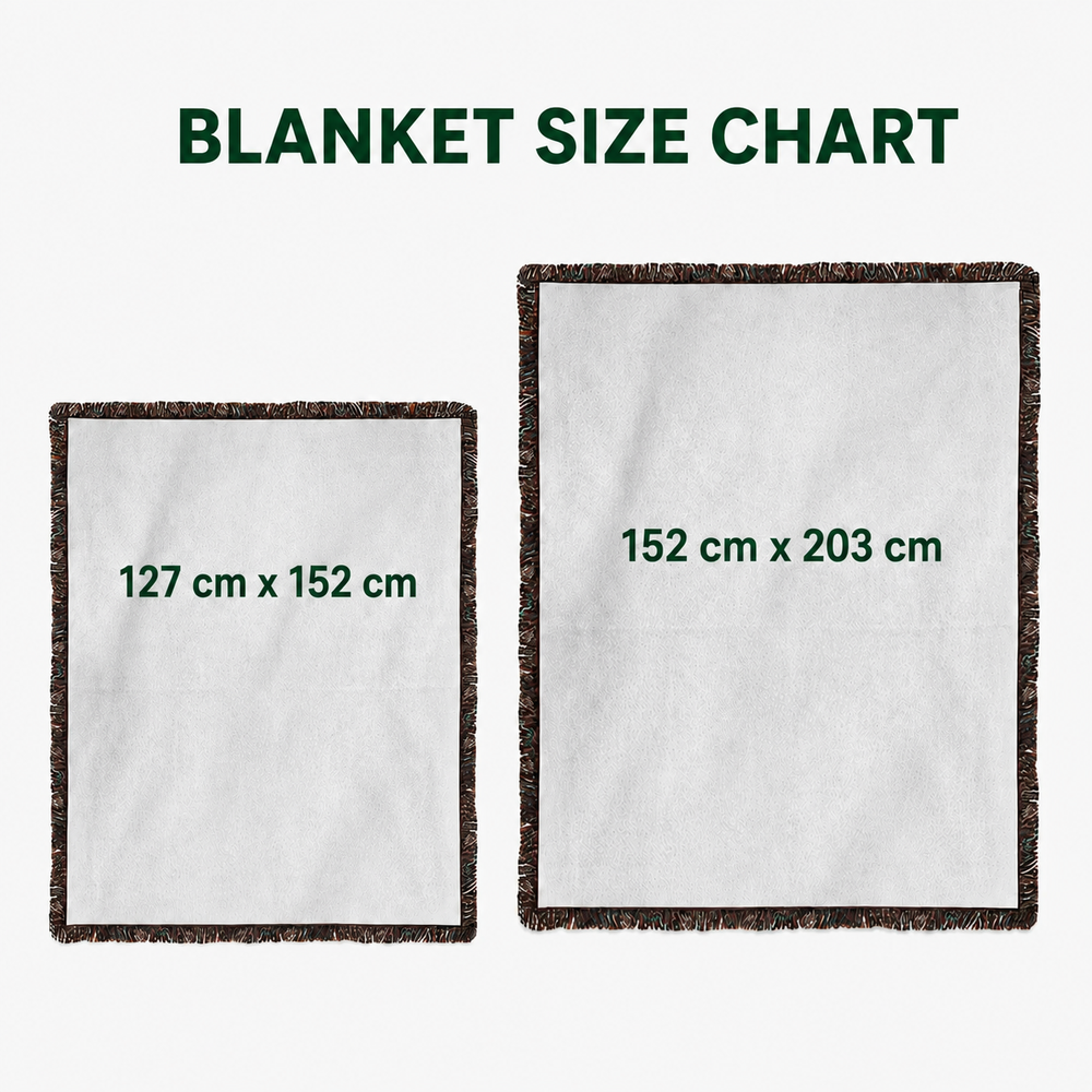 Black Bear Family Woven Blanket by Louise London – lifestyle view
