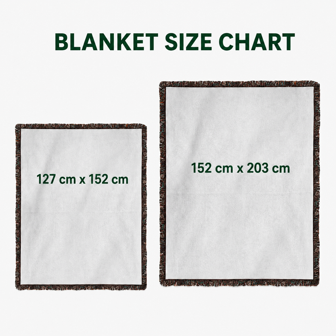 Black Bear Family Woven Blanket by Louise London – lifestyle view