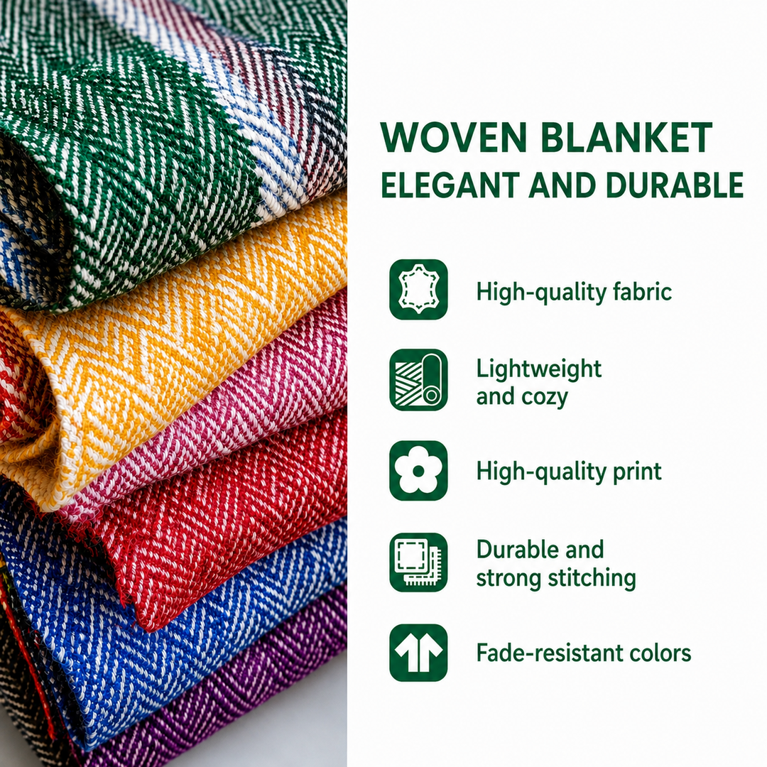 Black Bear Family Woven Blanket by Louise London – styled view