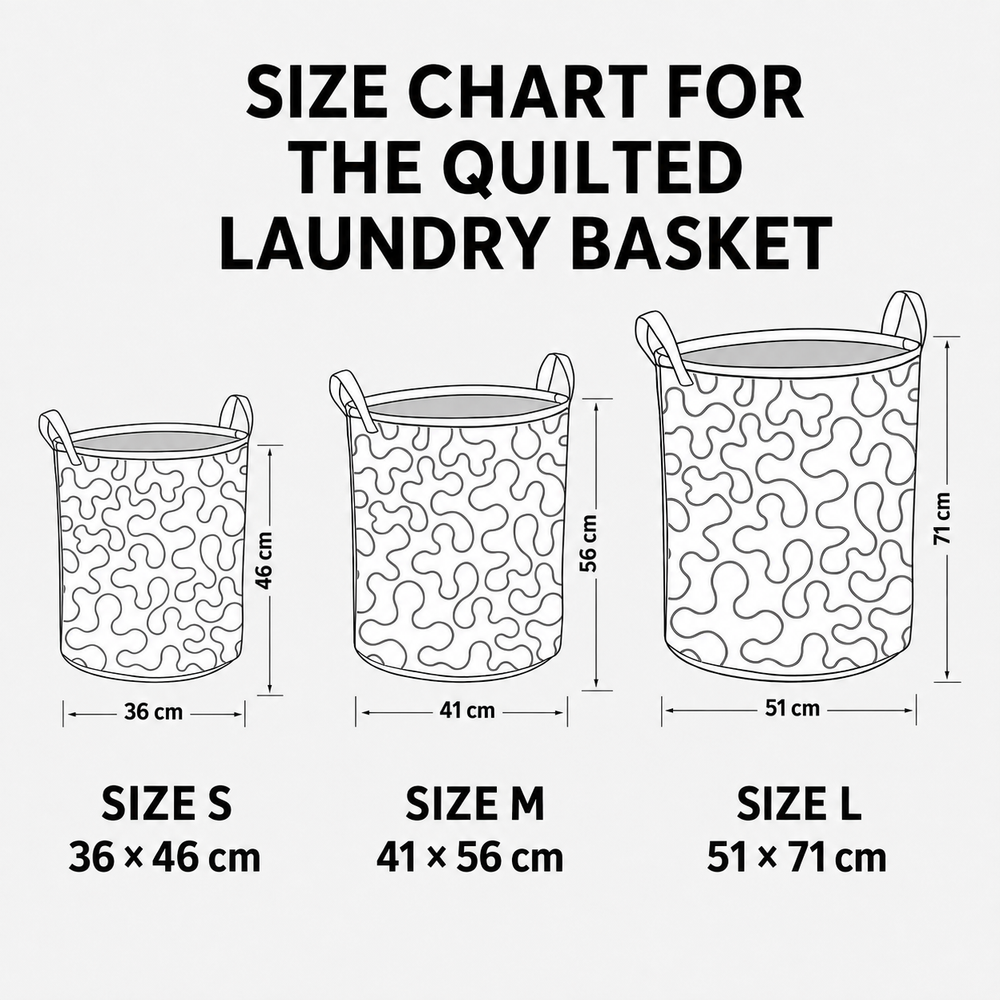 Quilted laundry basket with tulips – Louise London product information