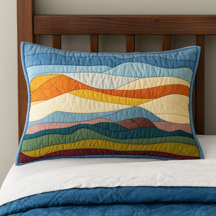 Quilted cushion cover with sea melody NCU0VL1781