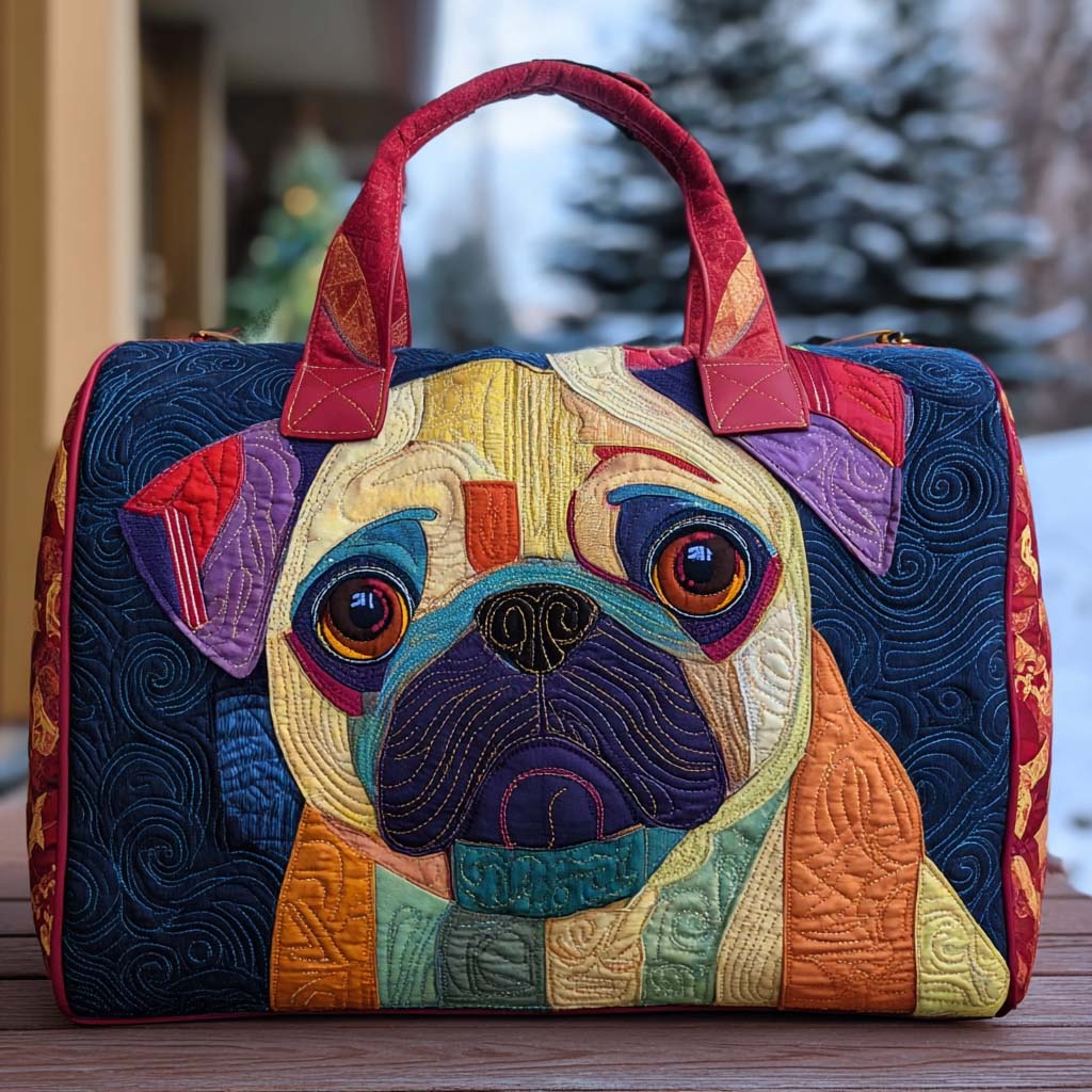 Quilted Shoulder Travel Bag with Sweet Animal by Louise London