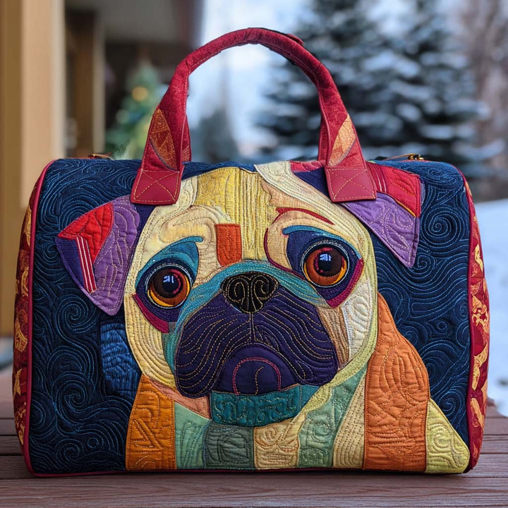 Quilted Shoulder Travel Bag with Sweet Animal by Louise London