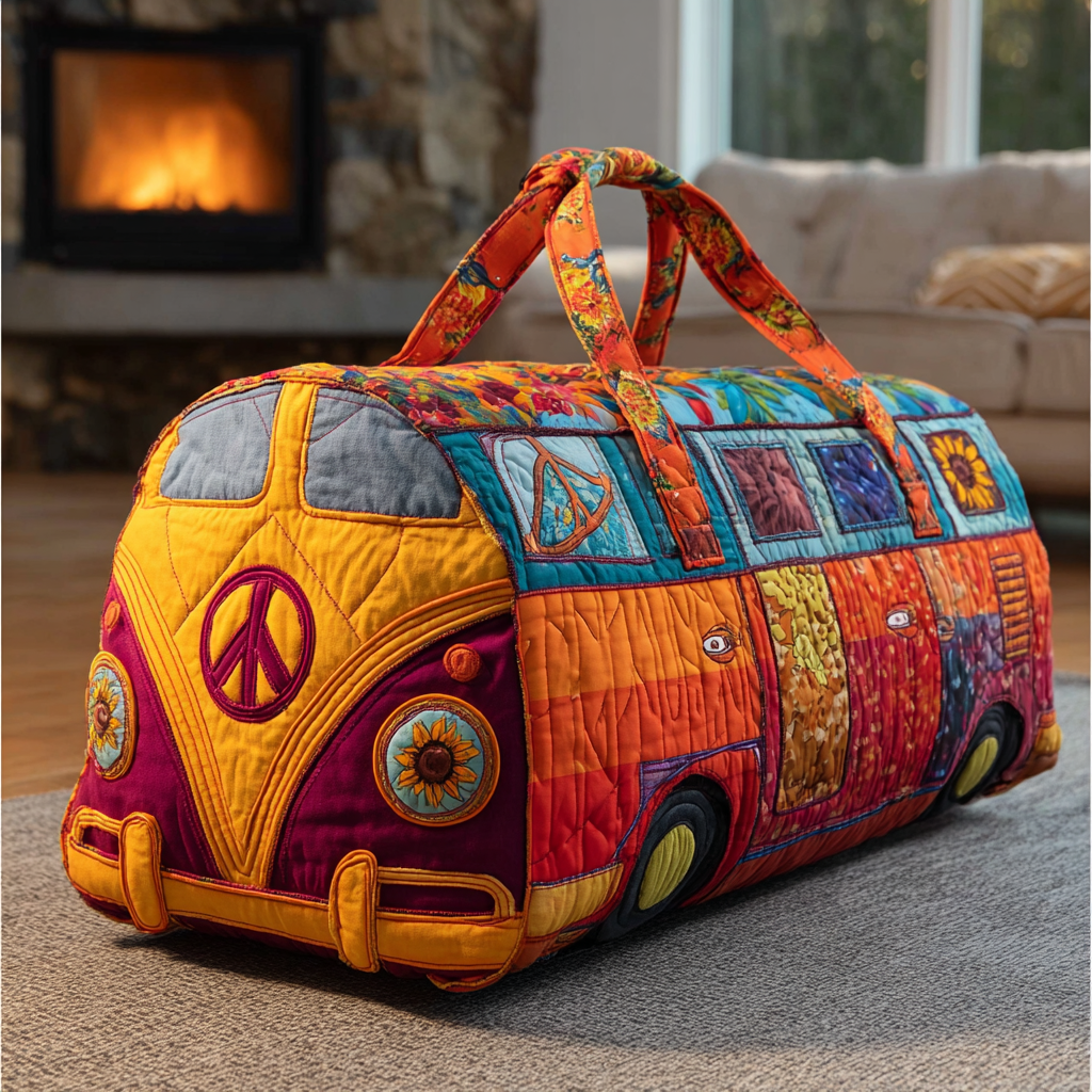 Quilted Travel Bag – Colourful Road