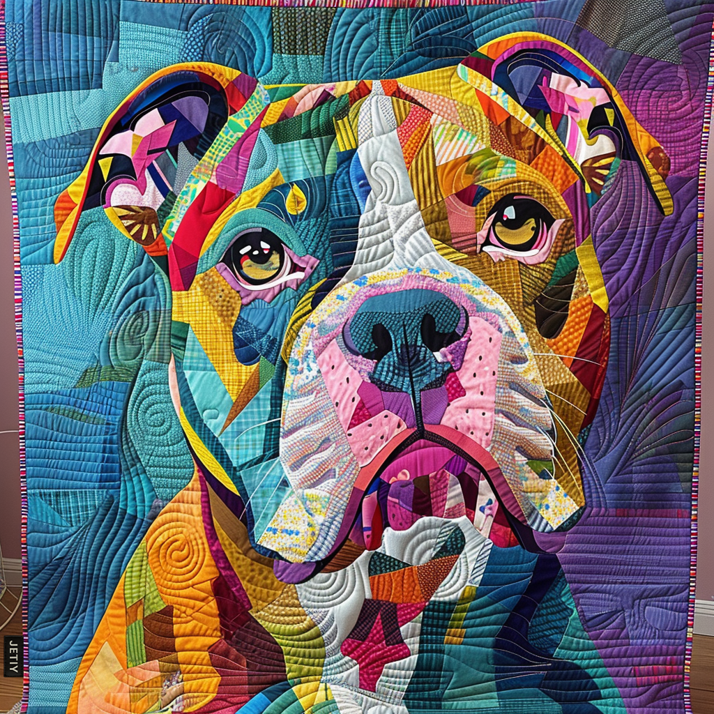 Charm Pup Colorburst Quilted Blanket – Louise London quilted blanket
