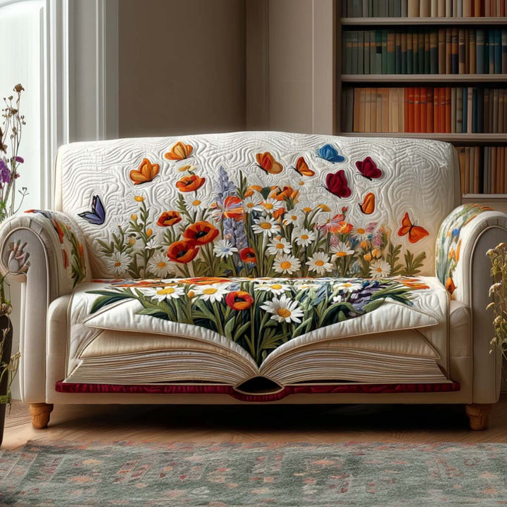 Quilted Sofa Cover for Reading Corner – Louise London