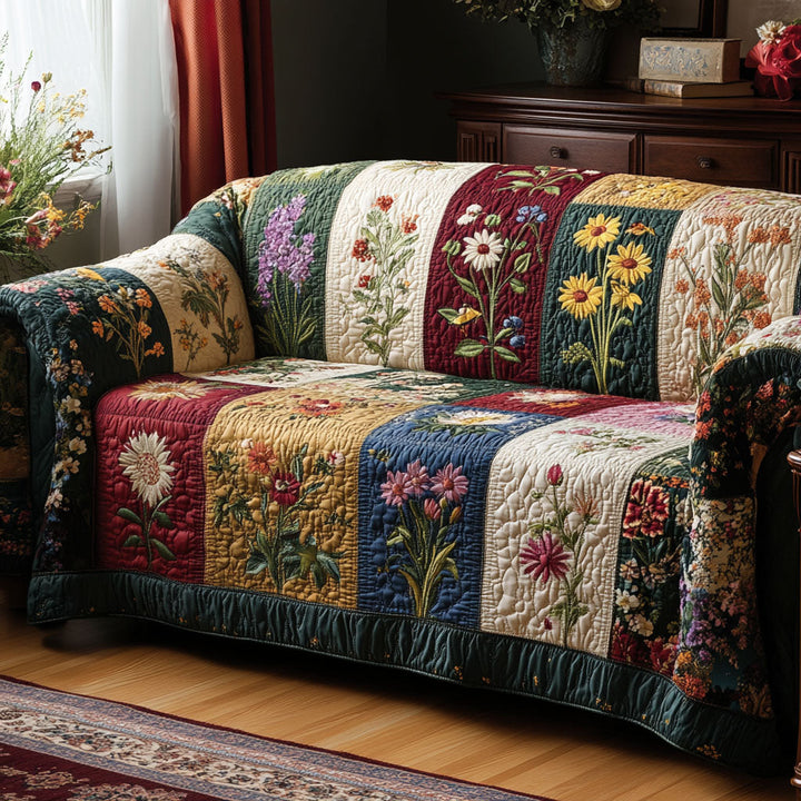 Cosy Quilted Sofa Cover – Louise London